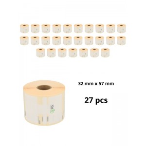 Dymo 11354 S0722540 etiketi rull Dore analoog komplekt 27 tükki