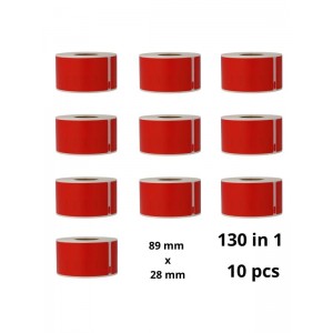 Dymo 99010 S0722370 Red etiketi rull Dore analoog komplekt 10 tükki