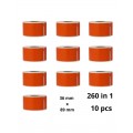 Dymo 99012 Orange S0722400 etiketi rull Dore analoog komplekt 10 tükki