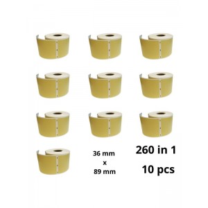 Dymo 99012 Gold S0722400 etiketi rull Dore analoog komplekt 10 tükki