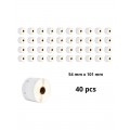 Dymo 99014 S0722430 etiketi rull Dore analoog komplekt 40 tükki