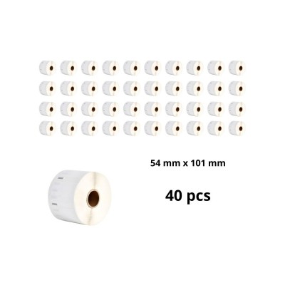 Dymo 99014 S0722430 etiketi rull Dore analoog komplekt 40 tükki