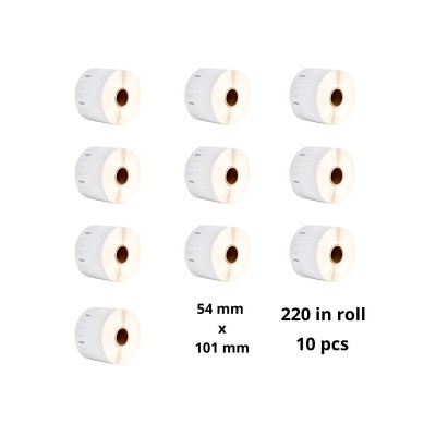 Dymo 99014 S0722430 etiketi rull Dore analoog komplekt 10 tükki, eemaldatav