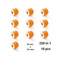 Dymo 99014 S0722430 Orange etiketi rull Dore analoog komplekt 10 tükki