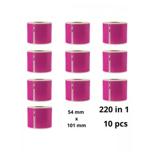 Dymo 99014 S0722430 Pink etiketi rull Dore analoog komplekt 10 tükki