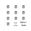 Dymo 99014 S0722430 Silver etiketi rull Dore analoog komplekt 10 tükki