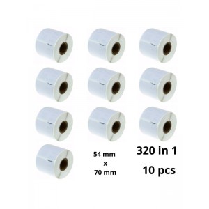 Dymo 99015 S0722440 etiketi rull Dore analoog komplekt 10 tükki