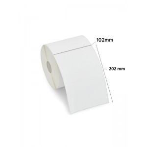 Termilised sildid 3010837-T 102mm x 202mm, südamik 76 mm, rull 900 tk
