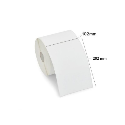 Termilised Этикетки 3010837-T 102mm x 202mm, südamik 76 mm, rull 900 tk