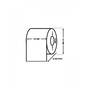 EPSON C33S045538 kõrgläikega etiketirull 102mm x 33m – pidev etiketirull Dore analoog
