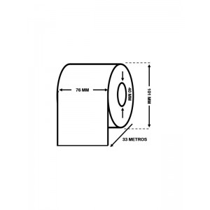 EPSON C33S045537 kõrgläikega etiketirull 76mm x 33m – pidev etiketirull Dore analoog