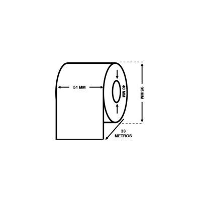 EPSON C33S045536 kõrgläikega etiketirull 51mm x 33m – pidev etiketirull Dore analoog
