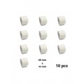 Valge skaala silt 60 mm x 49 mm südamikuga 40 mm sildid rullis 900 Dore analoog komplekt 10 tükki
