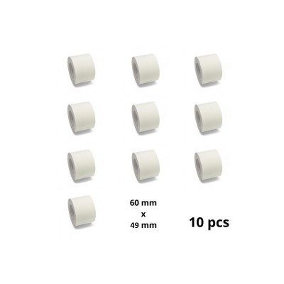 Valge skaala silt 60 mm x 49 mm südamikuga 40 mm Этикетки rullis 900 Dore analoog komplekt 10 tükki