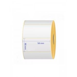 Termilised sildid 58 mm x 80 mm, core 40 mm, rull 2000 tk
