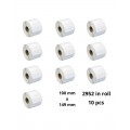 Termosildid 100mm x 149mm, 76 mm, 2952 tk rullis, 10tk