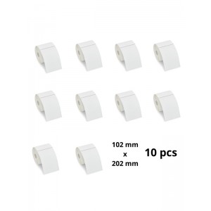 Termilised sildid 3010837-T 102mm x 202mm, südamik 76 mm, rull 900 tk, 10 tk-st