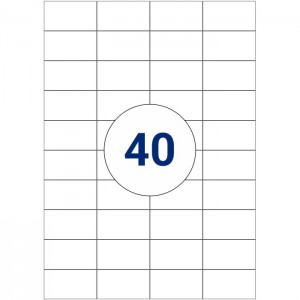 Этикетки размер 52.5 mm x 29.7 mm