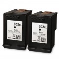Analoog tint HP 302XL (F6U68AE) Black - 2 pack