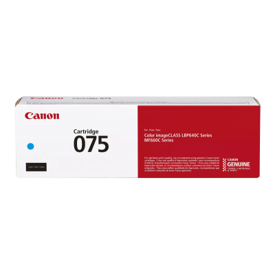 Canon CRG 075 C (6364C002) Toner Cartridge, Cyan