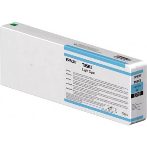 Epson T55K5 (C13T55K500) 700 ml Ink Cartridge, Light Cyan