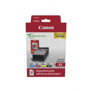 Canon CLI-581XL (2052C004) Photo value pack Ink Cartridge Multip