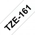 Brother TZe-161 (TZe161) Laminated Labelling Tape Black on Clear