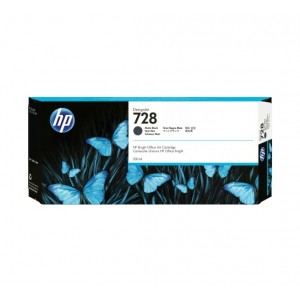 HP 728 DesignJet (F9J68A) Ink Cartridge, Matte Black